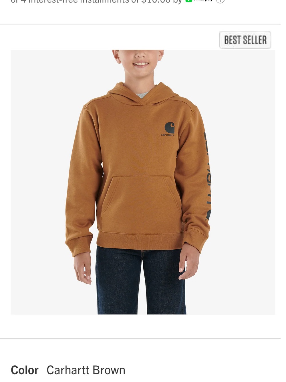 Carhart Boys' Long-Sleeve Graphic Sweatshirt